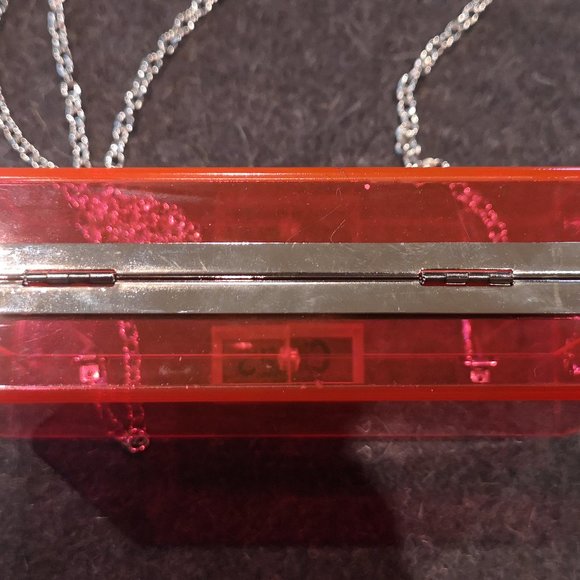 Sam Edelman Neon Pink Plastic Purse - Picture 5 of 7